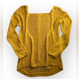 Millau Open Knit Sweater in Goldenseal